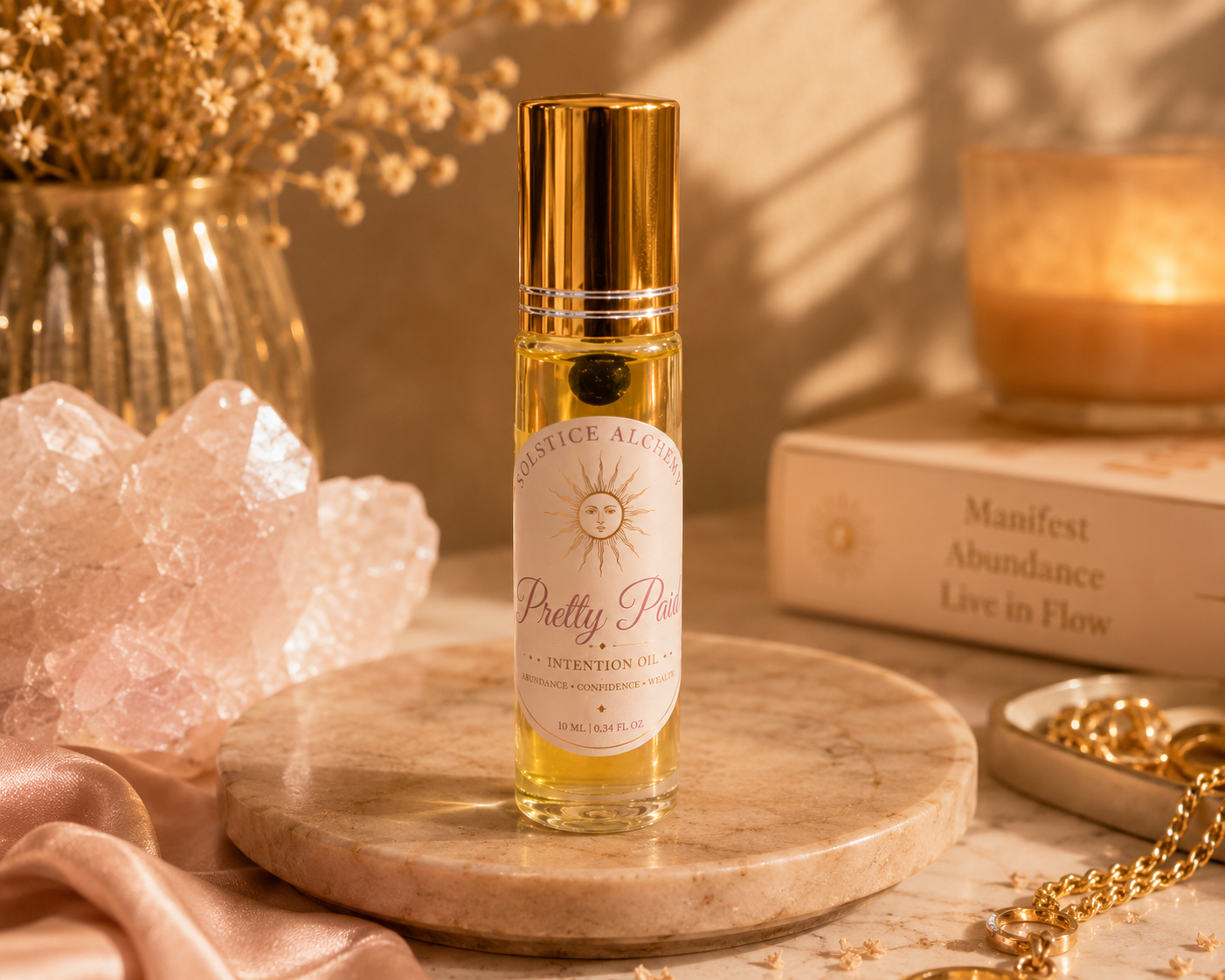 Pretty Paid | Crystal Infused Botanical Rollerball