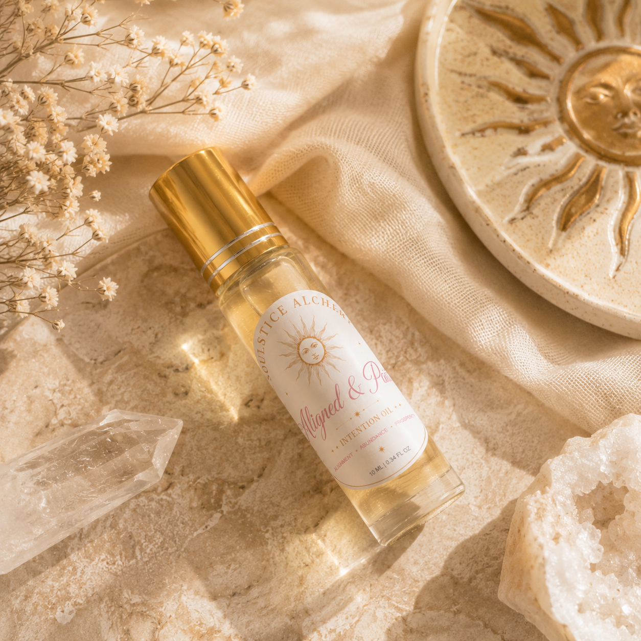 Aligned & Paid | Crystal Infused Botanical Rollerball