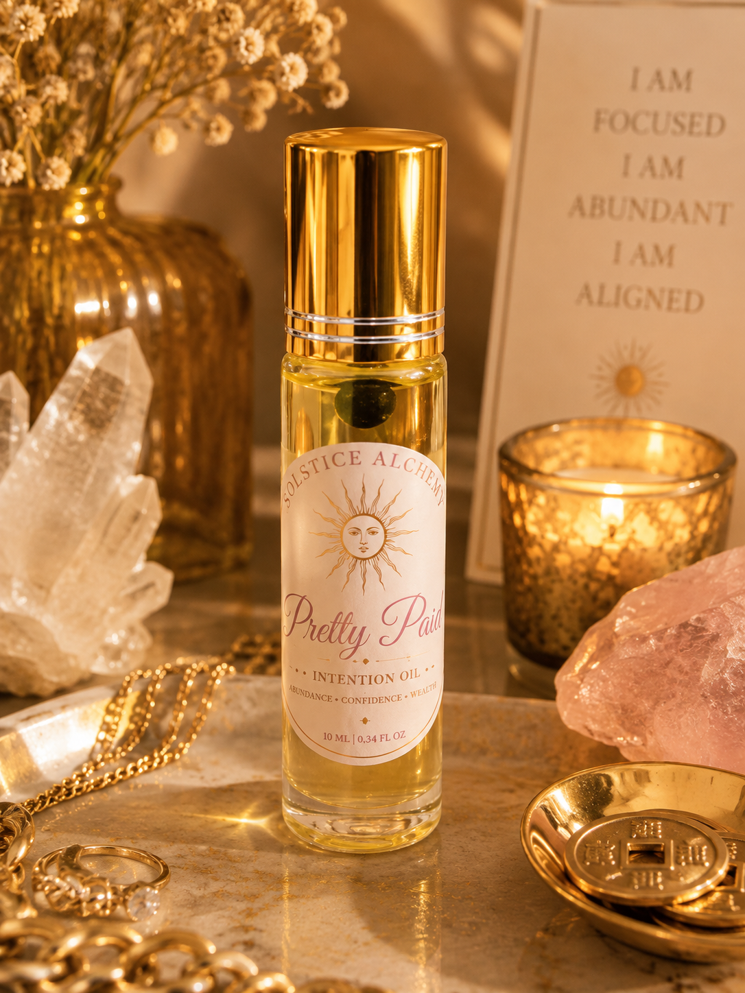 Pretty Paid | Crystal Infused Botanical Rollerball