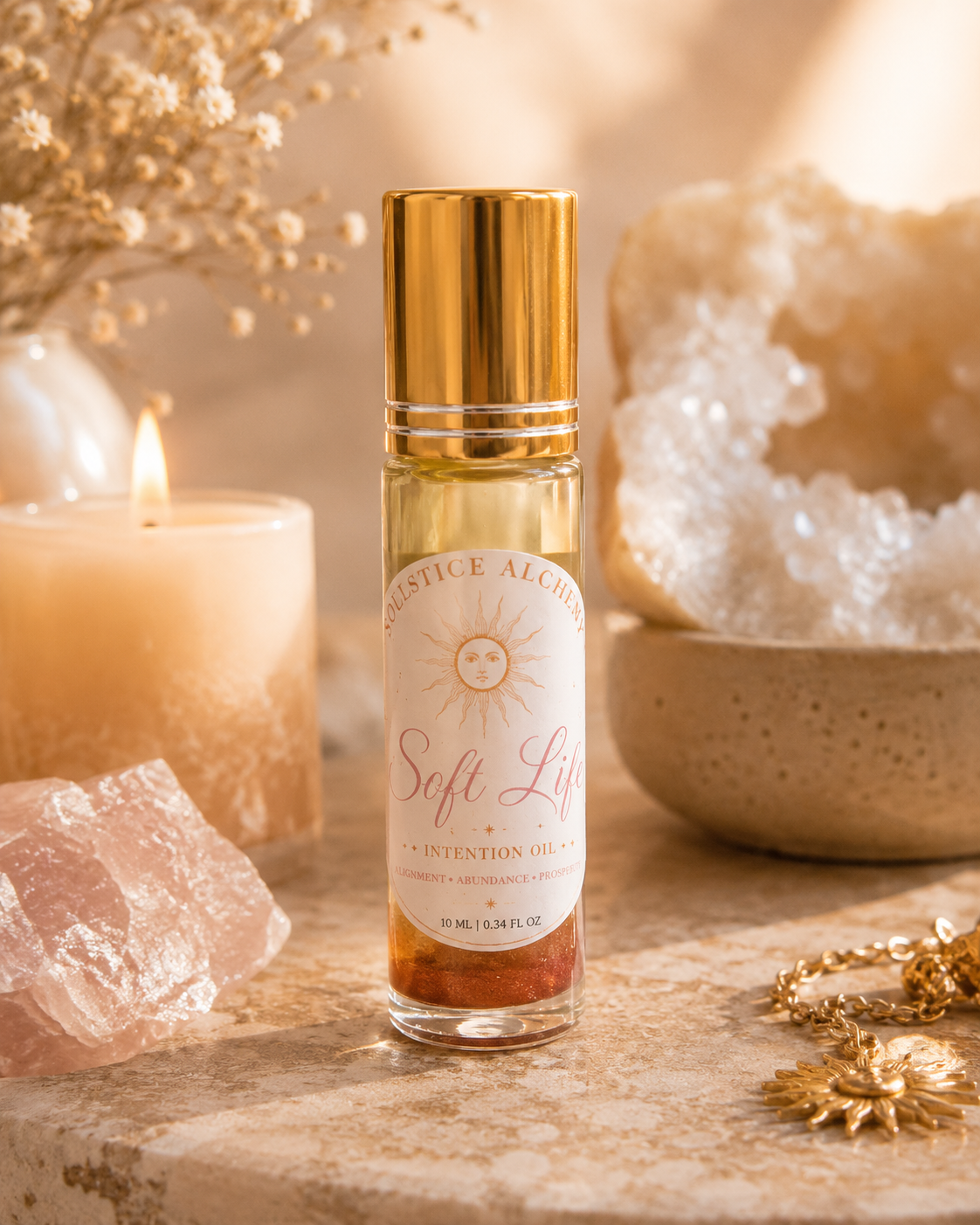 Soft Life | Crystal Infused Botanical Rollerball