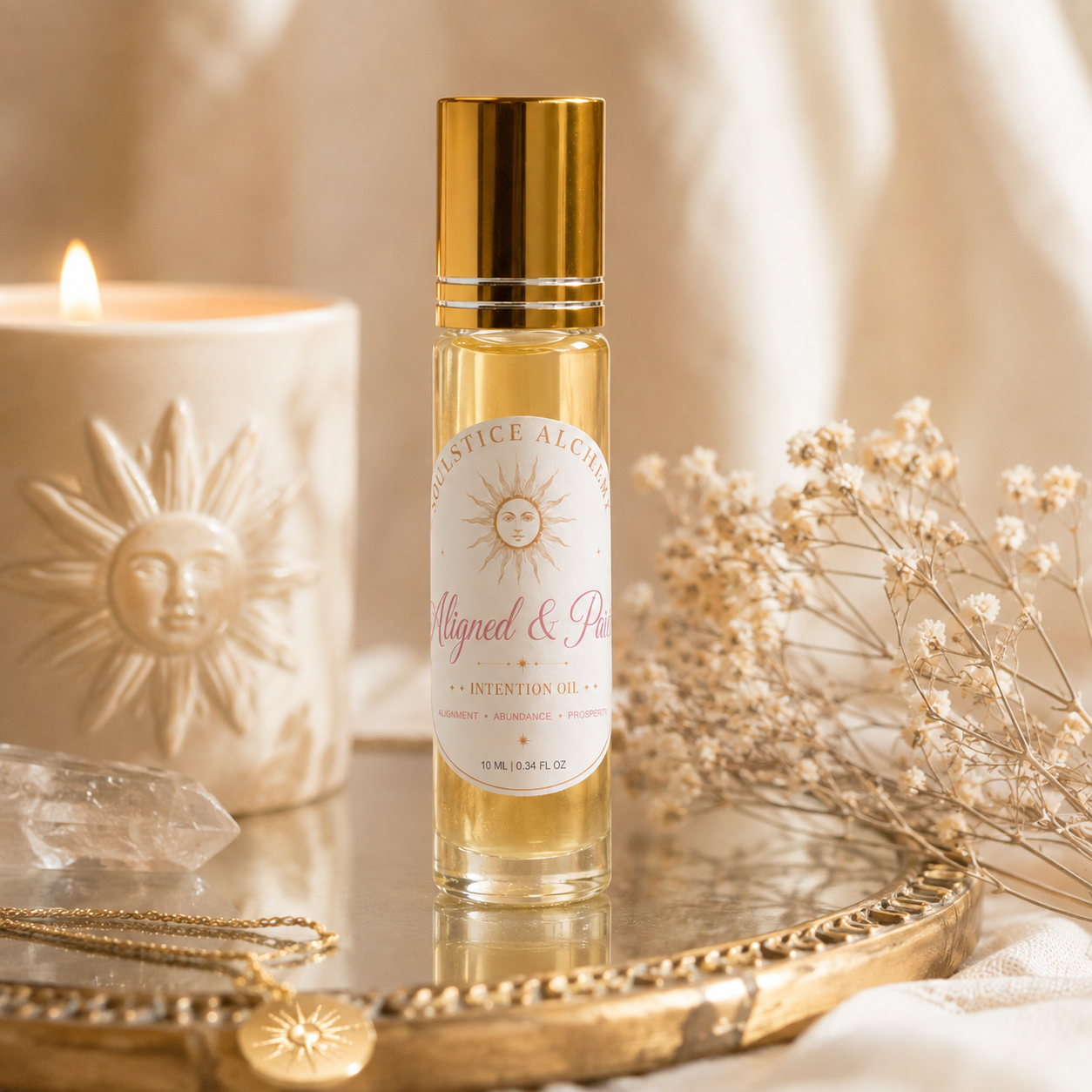 Aligned & Paid | Crystal Infused Botanical Rollerball