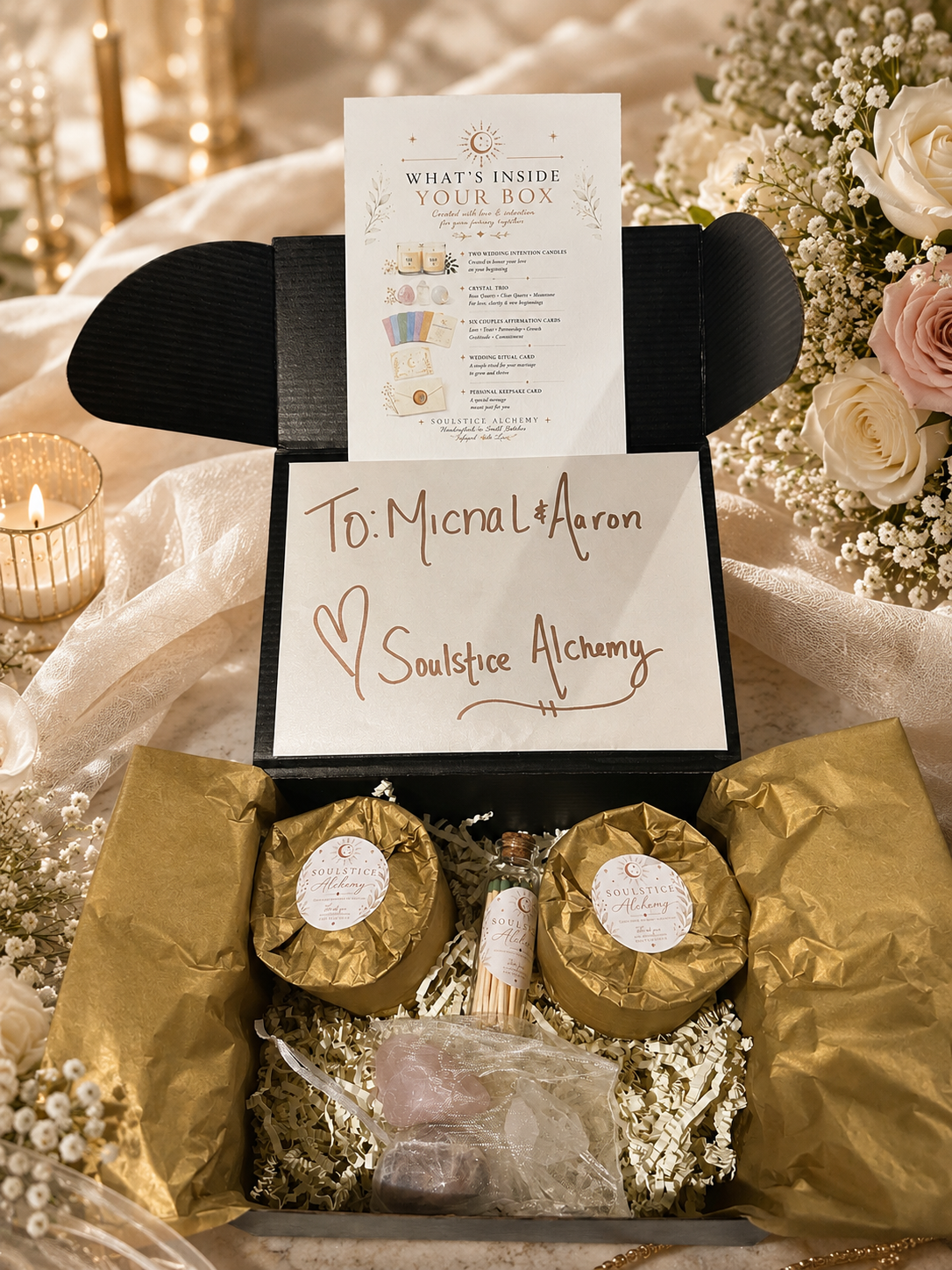 Wedding Intention Gift Box | Personalized Couple's Ritual & Keepsake Set