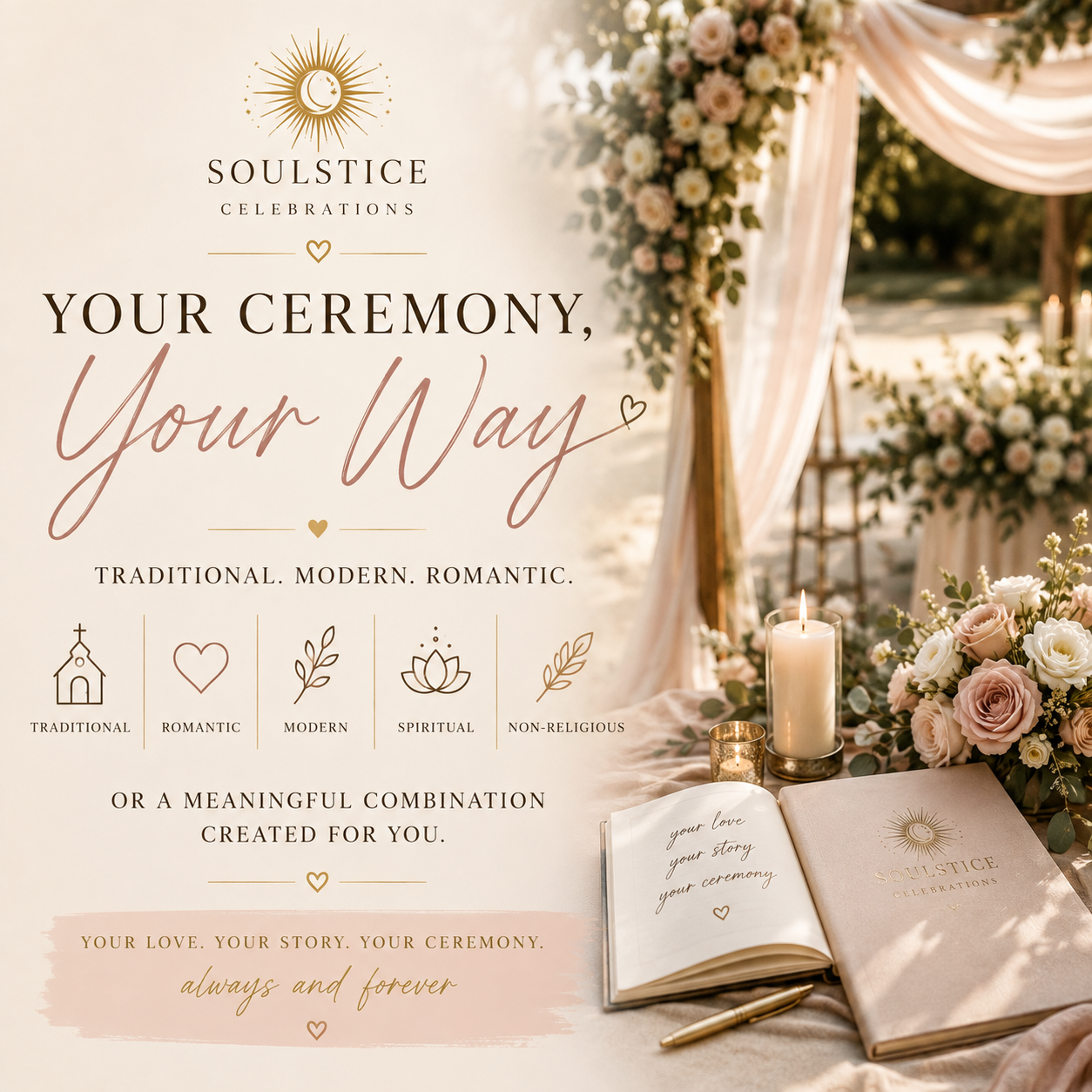 Personalized Wedding Officiant Services | Soulstice Celebrations